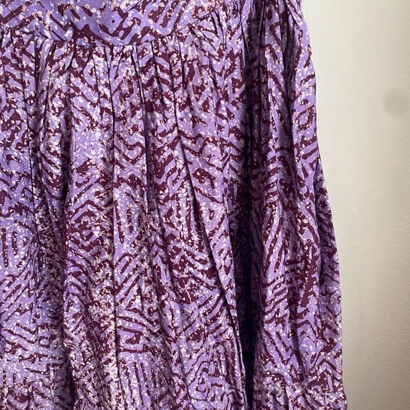 Sika Purple Patterned Midi Skirt - Picture 3 of 5